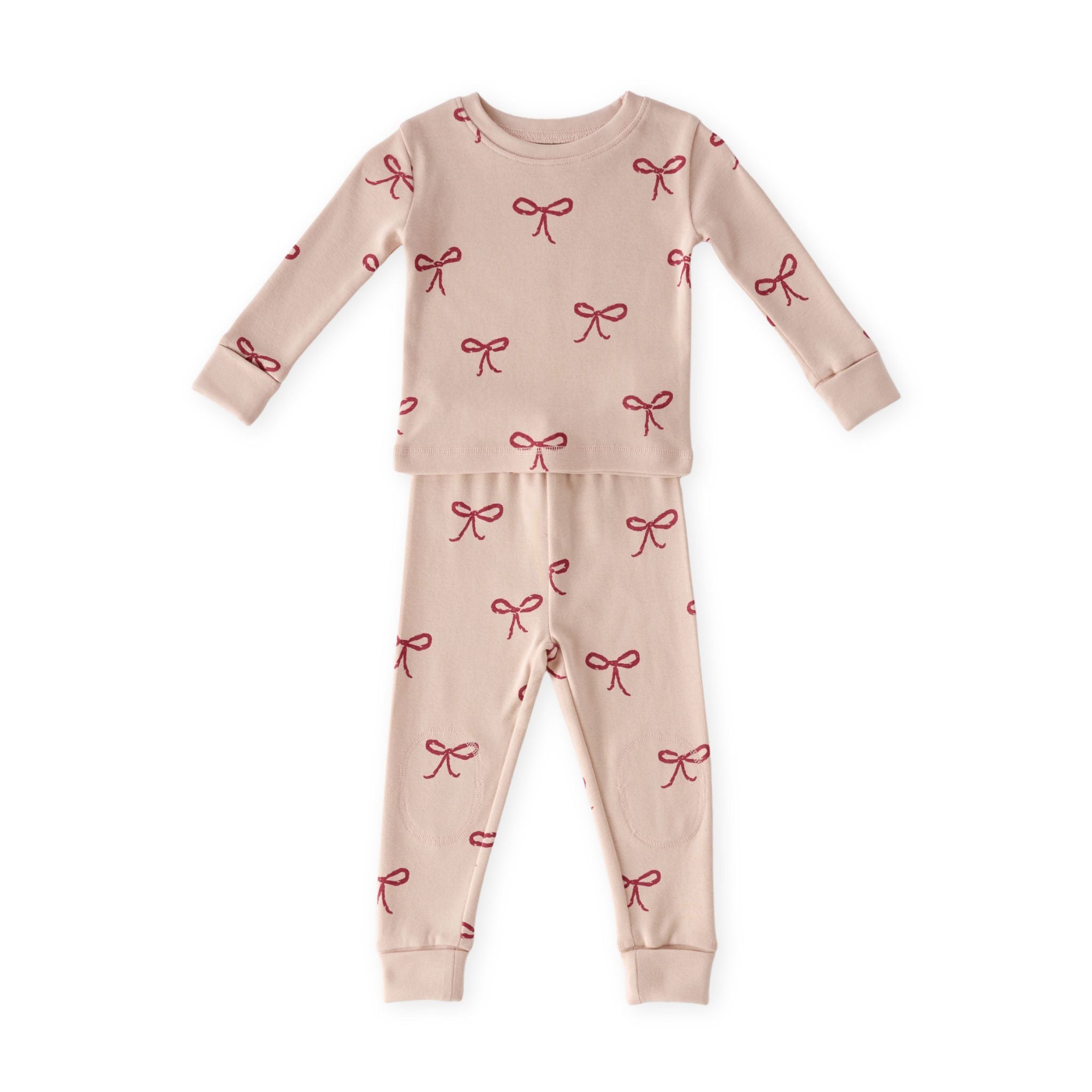 Ribbed Kids Pajama Sleep Pehr Canada With a Bow 6 - 7 T 