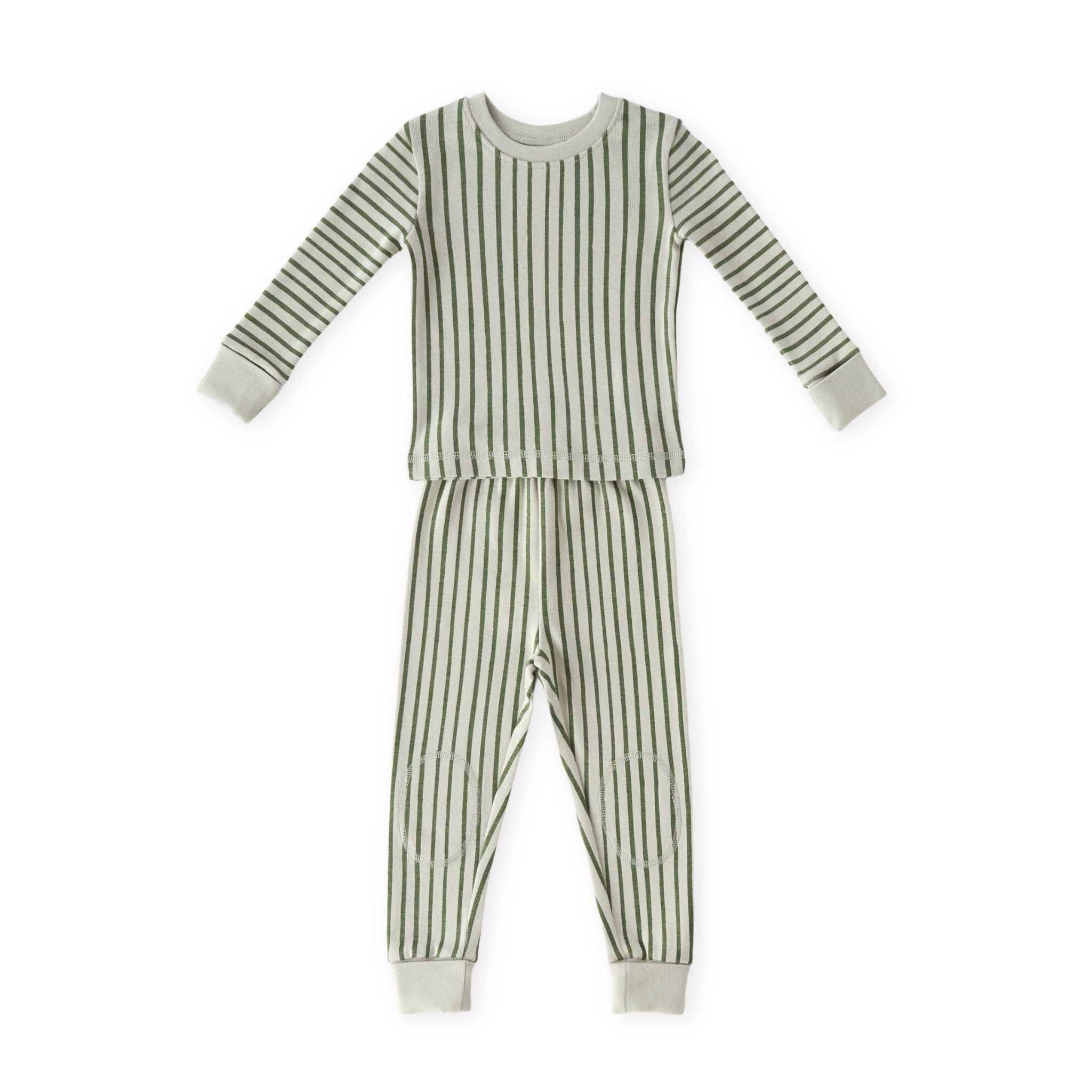 pehr-ribbedtoddlerpajama-Stripes Away Evergreen-1