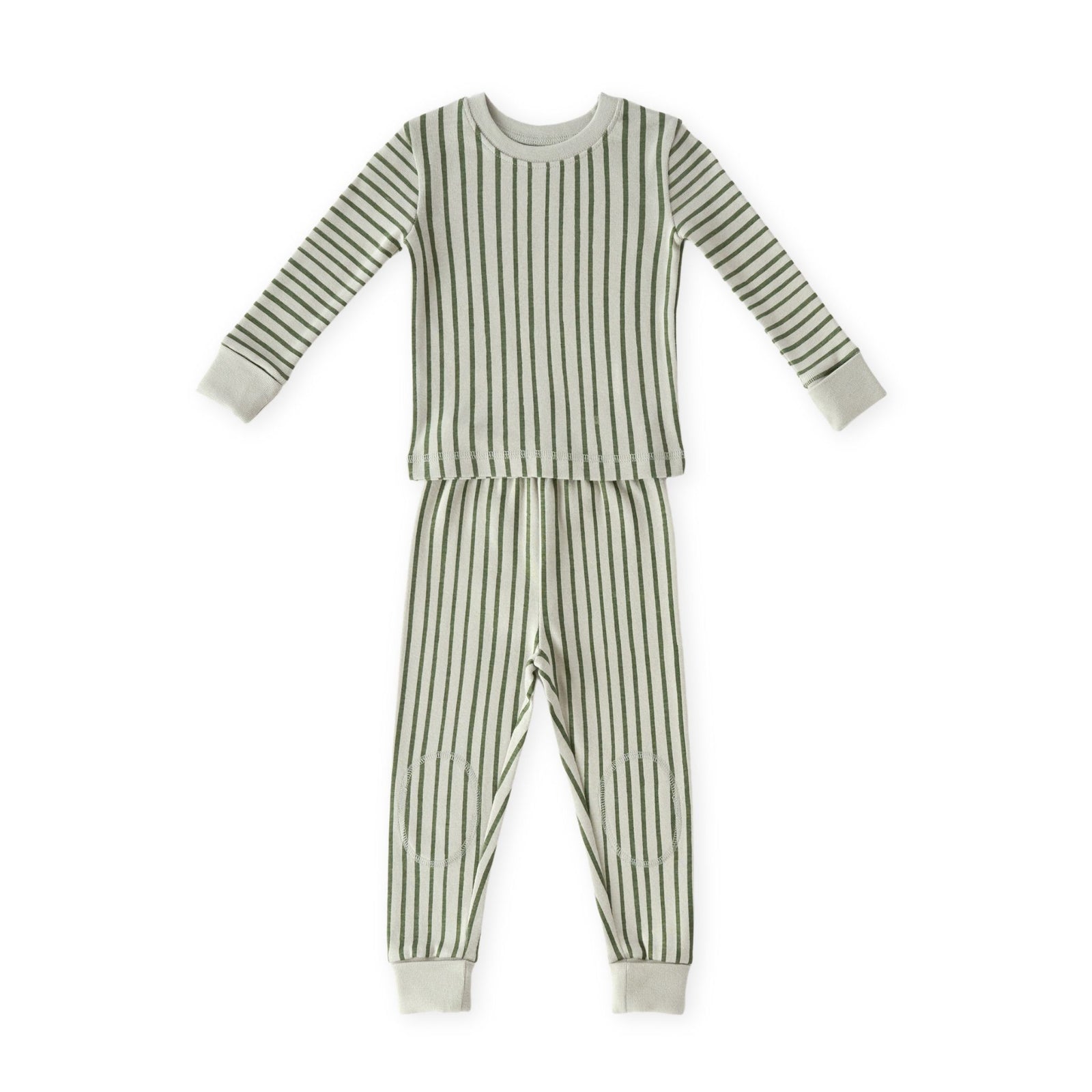 Ribbed Toddler Pajama Sleep Pehr Canada Stripes Away Evergreen 18 - 24 mos. 