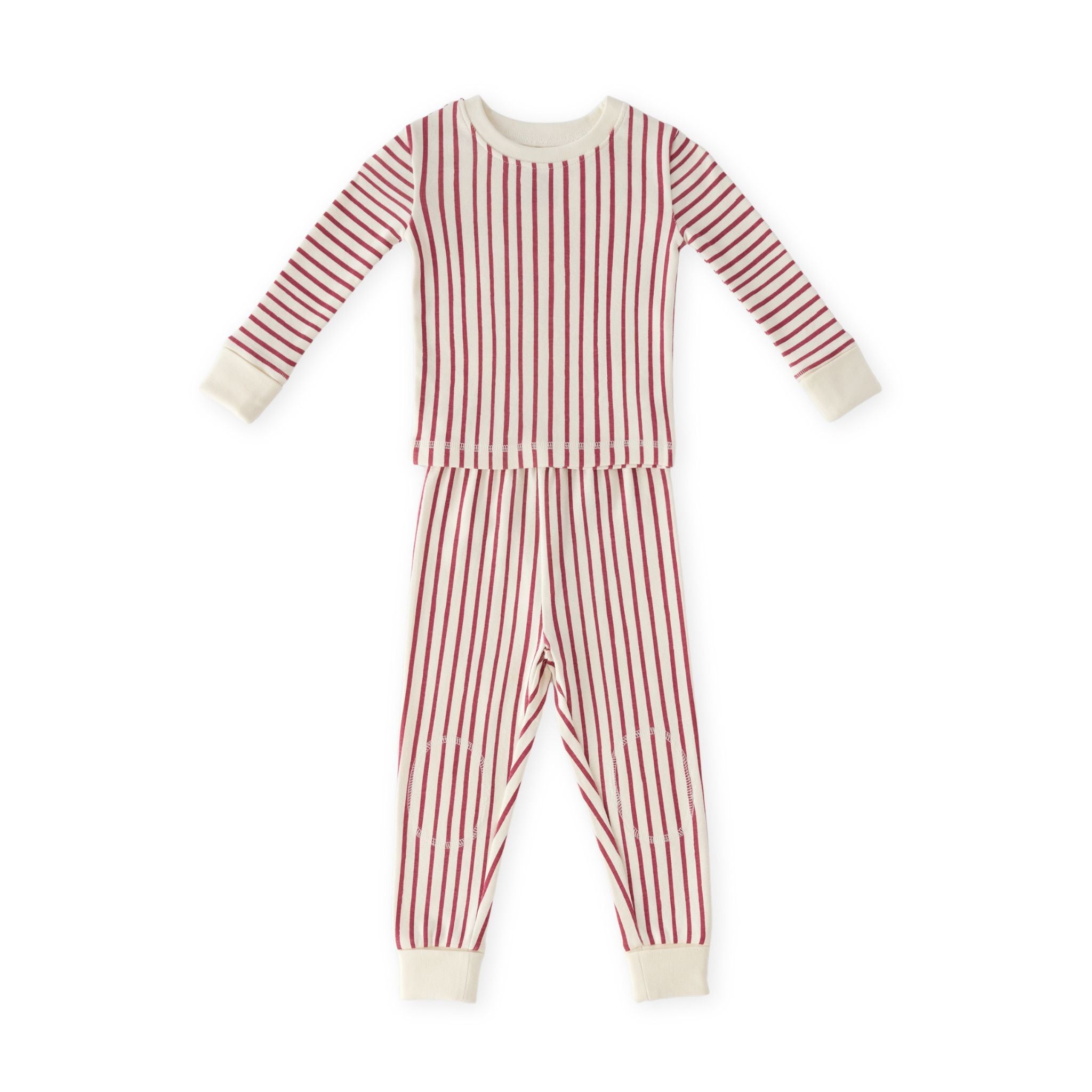 pehr-ribbedkidspajama-Stripes Away Berry-1