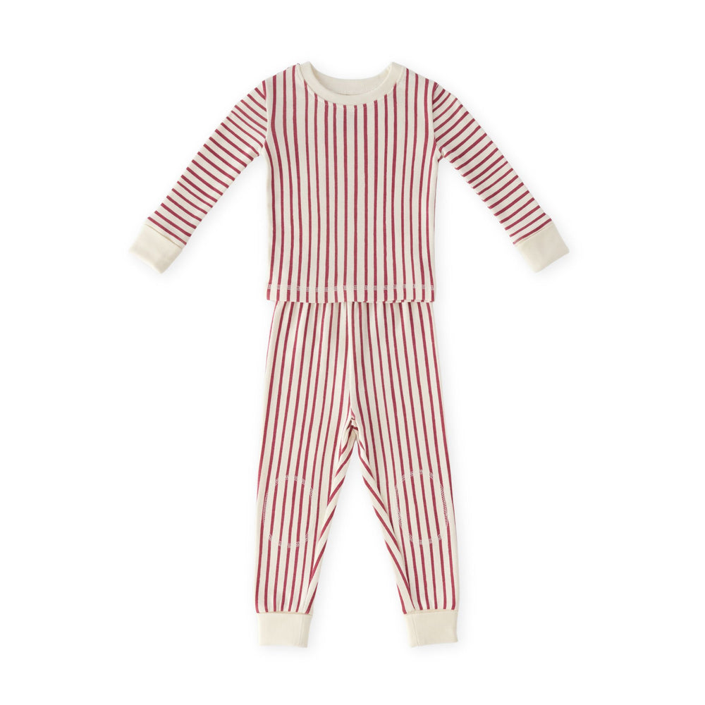 Ribbed Kids Pajama Sleep Pehr Canada Stripes Away Berry 6 - 7 T 