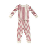 Ribbed Toddler Pajama Sleep Pehr Canada Stripes Away Berry 18 - 24 mos. 