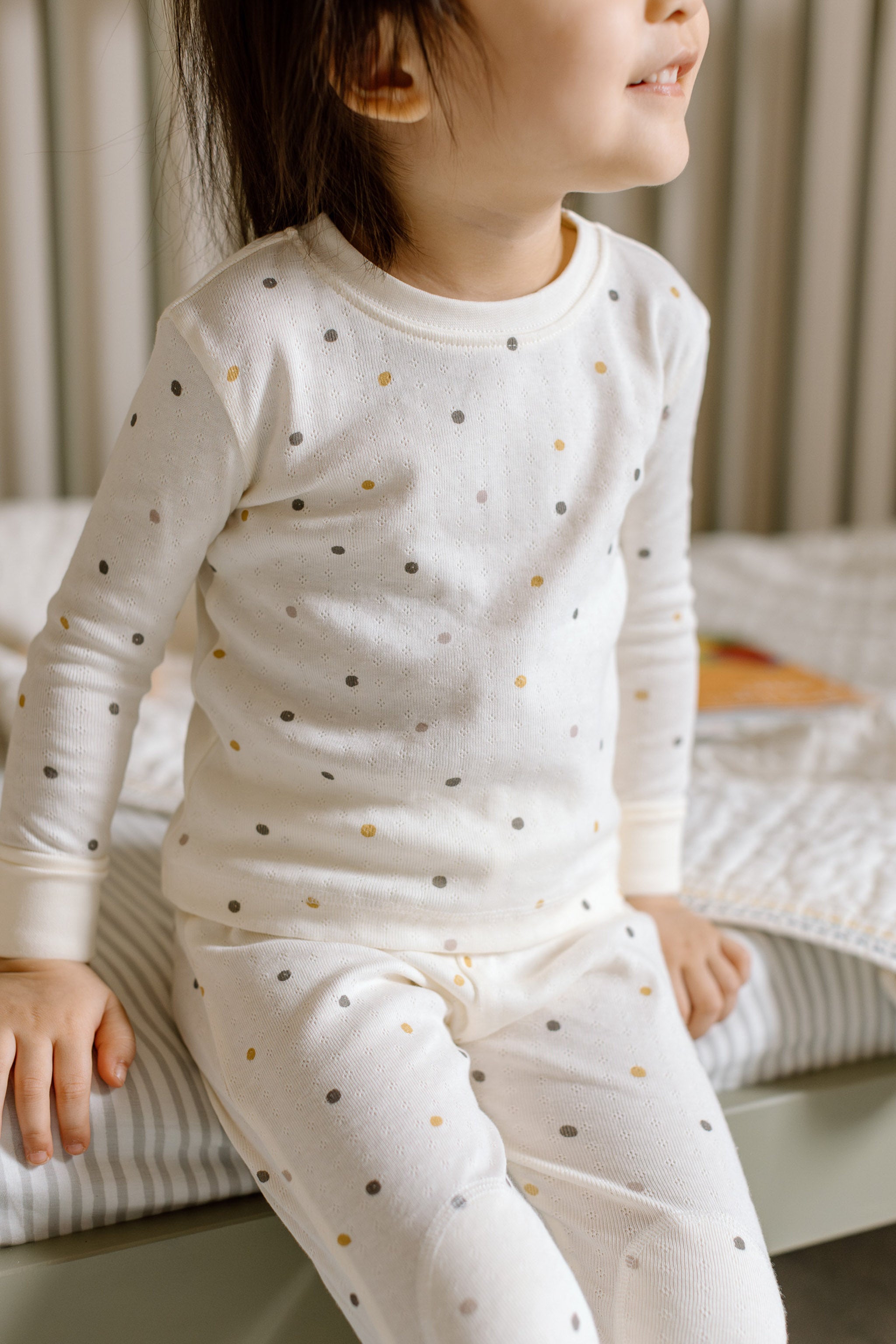 Pehr-Pointelle Toddler Pajama-Polka Dotty-2