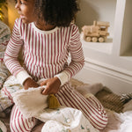 pehr-ribbed kids pajama-Stripes Away Berry-5