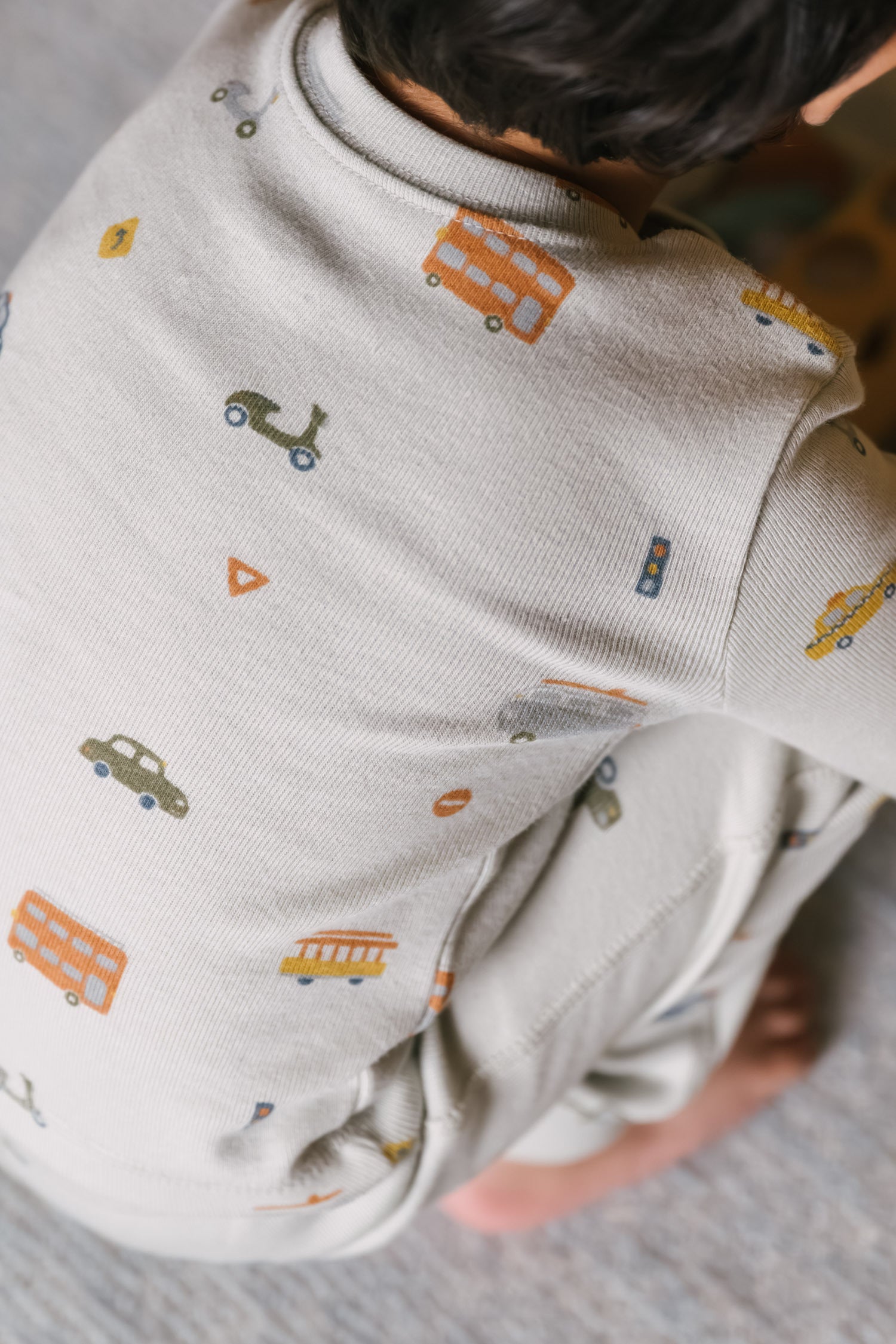 Pehr-Ribbed Kids Pajama-Rush Hour Mist-6