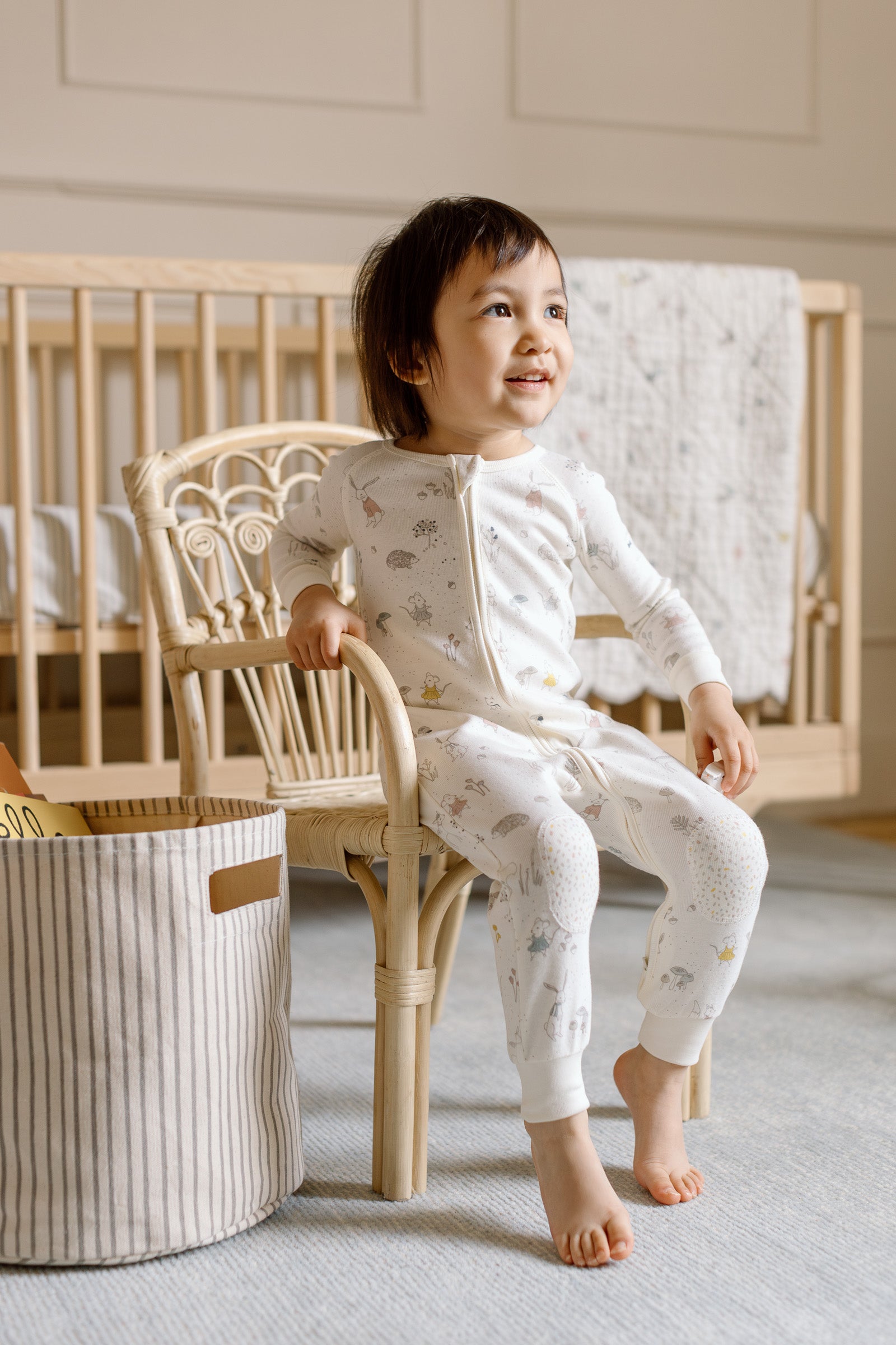 Pehr-Ribbed Baby Footless Sleeper-Magical Forest 12 - 18 mos.-4