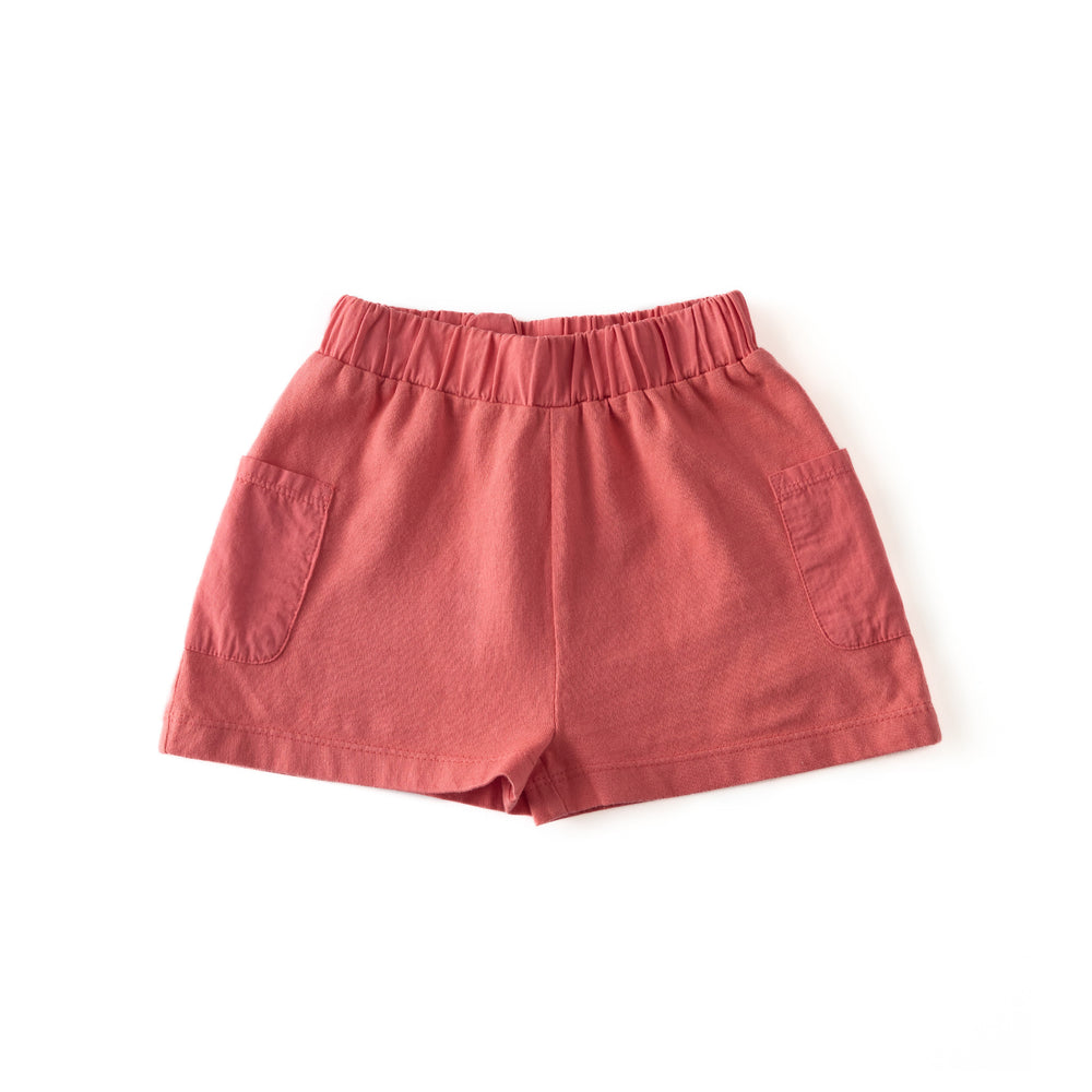Garment Dye Short Shorts Pehr Canada Tomato 18 - 24 mos. 