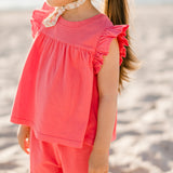 Pehr Garment Dye Short-Raspberry-2