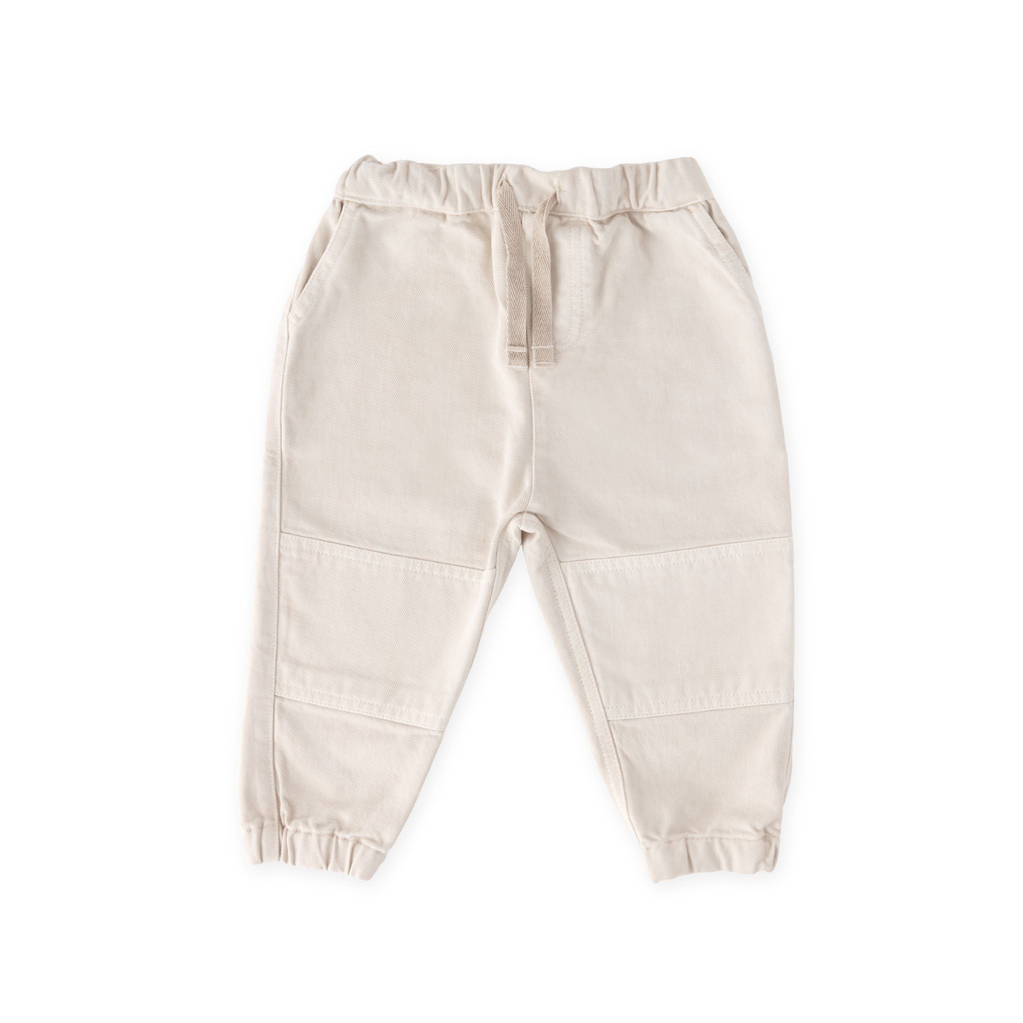 Pehr-Vintage Twill Toddler Utility Jogger-Natural-1