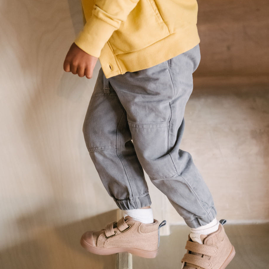 Pehr-Vintage Twill Toddler Utility Jogger-Charcoal-2