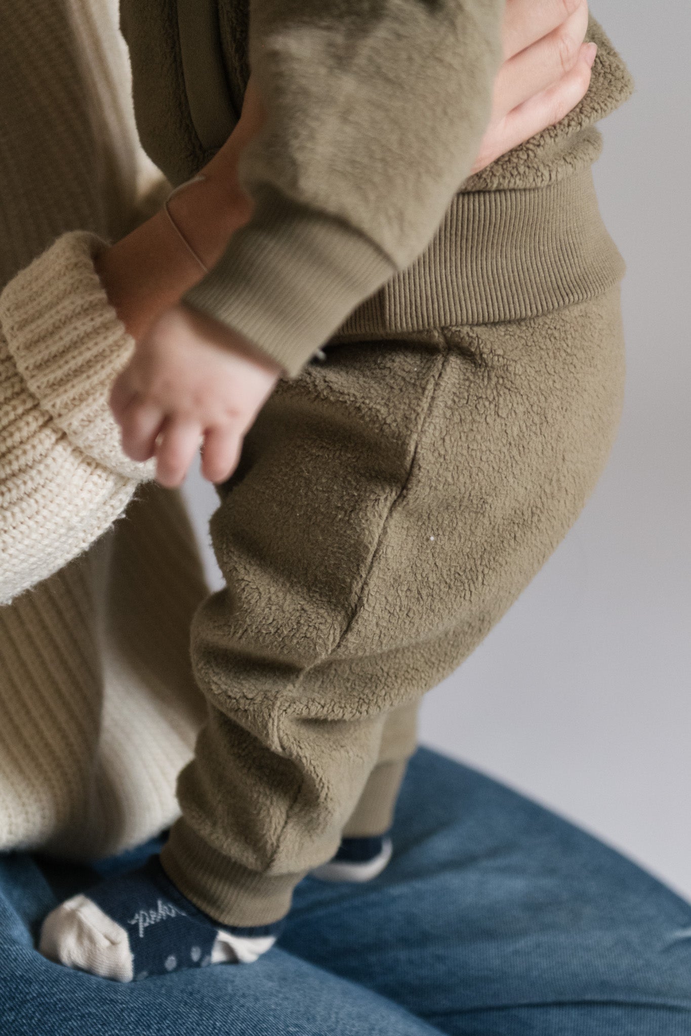 Pehr-Teddy Fleece Harem Pant-Moss-3