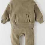 Pehr-Teddy Fleece Harem Pant-Moss-6