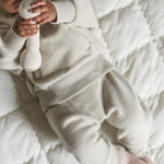 Pehr-Teddy Fleece Harem Pant-Stone-4