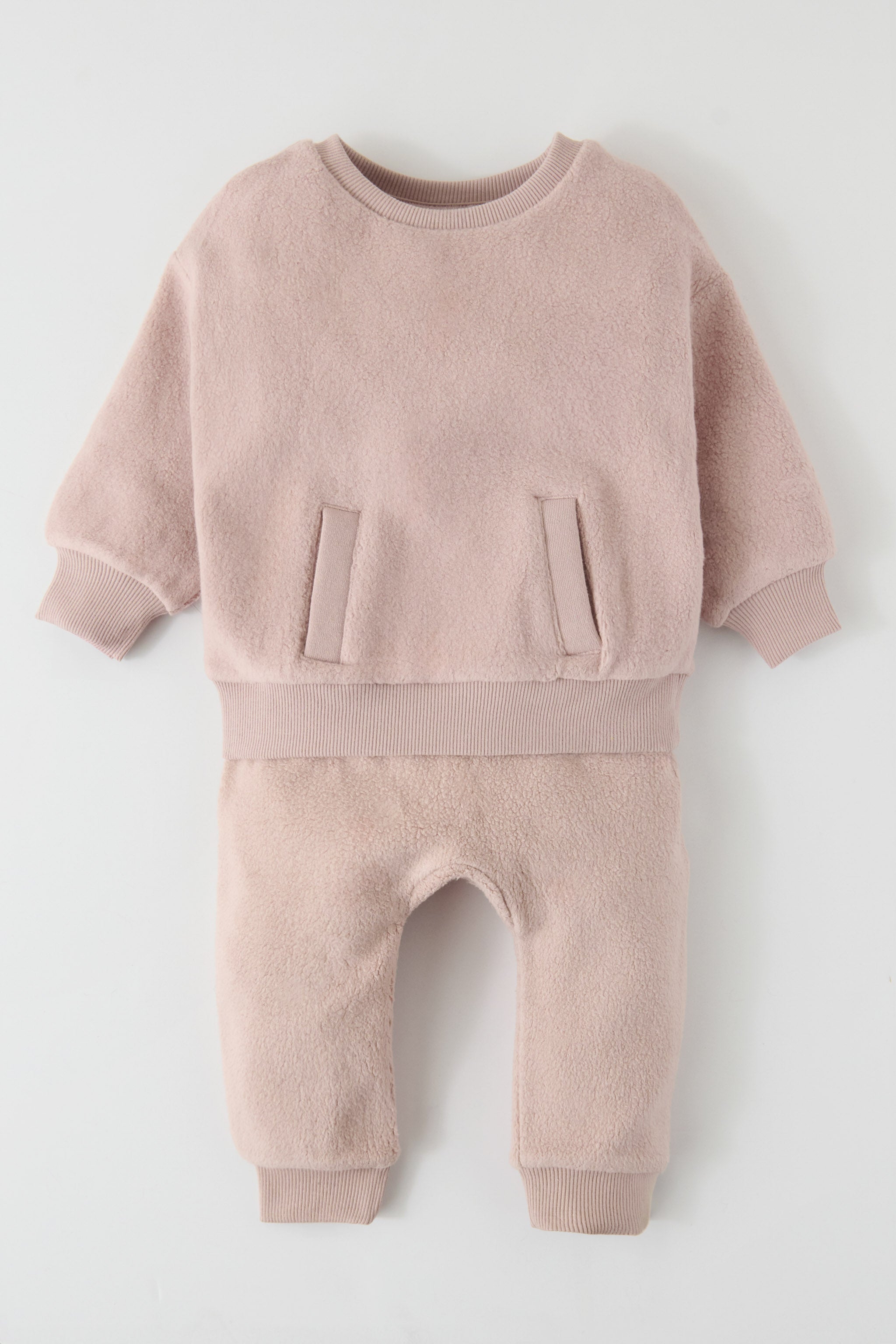 Pehr-Teddy Fleece Harem Pant-Rose Pink-5