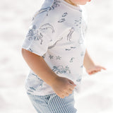 Pehr-Seersucker Shorts-Marine Blue-4