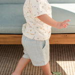 Pehr-Seersucker Shorts-Marine Blue-6