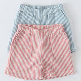 Pehr-Seersucker Shorts-Marine Blue-8