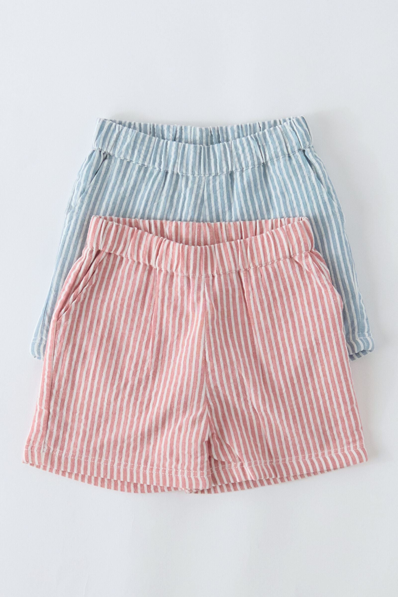 Pehr-Seersucker Shorts-Marine Blue-8