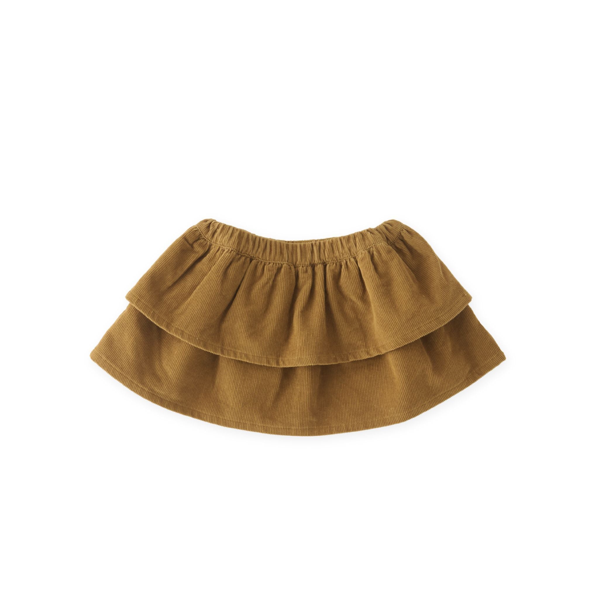 Pehr-Corduroy Skirt-Orchre-1