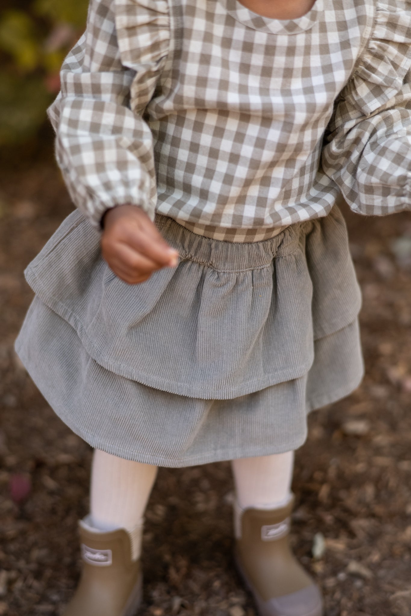 Pehr-Corduroy Skirt-Sage-2