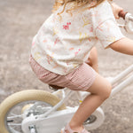 Dropped Shoulder Short Sleeve T-Shirt- Sea Bloom