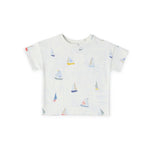 Dropped Shoulder Short Sleeve T-Shirt- Set Sail