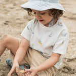 Dropped Shoulder Short Sleeve T-Shirt- Set Sail