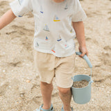 Dropped Shoulder Short Sleeve T-Shirt- Set Sail