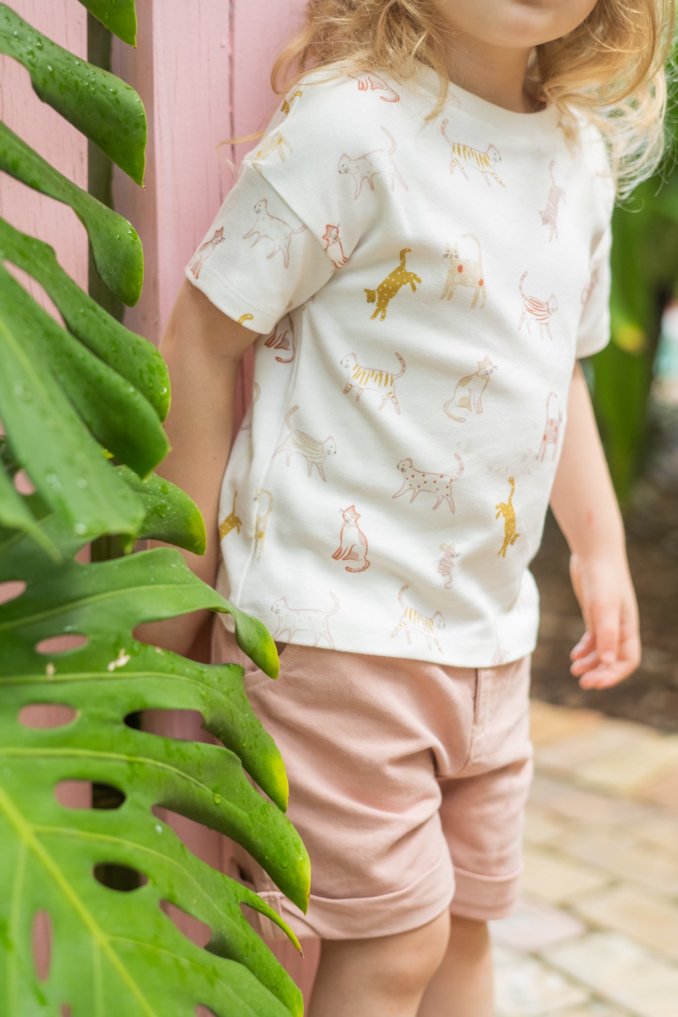 Pehr-Dropped Shoulder Short Sleeve T-Shirt-Copy Cat-2