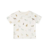 Pehr-Dropped Shoulder Short Sleeve T-Shirt-Dog Days-1