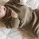 Pehr-Teddy Fleece Dropped Shoulder Sweatshirt-Moss-4