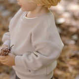 Pehr-Teddy Fleece Dropped Shoulder Sweatshirt-Stone-6