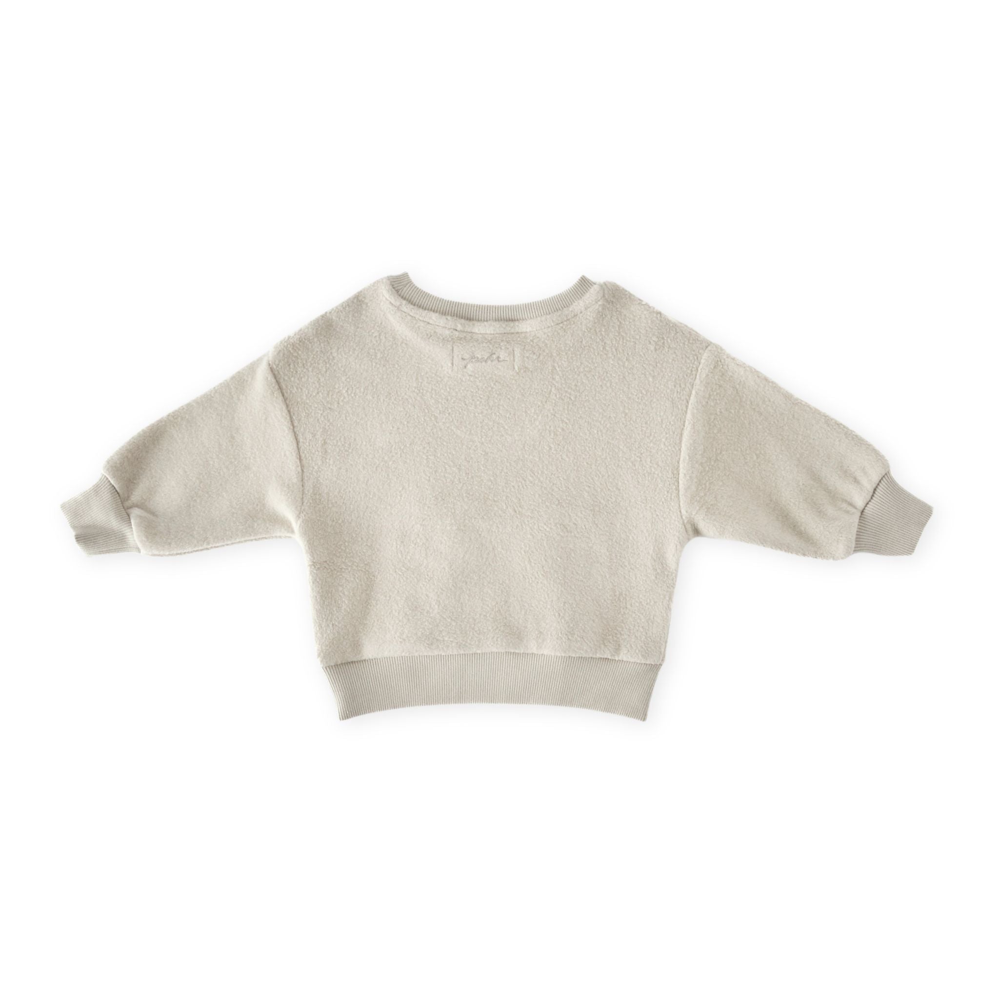 Pehr-Teddy Fleece Dropped Shoulder Sweatshirt-Stone-7