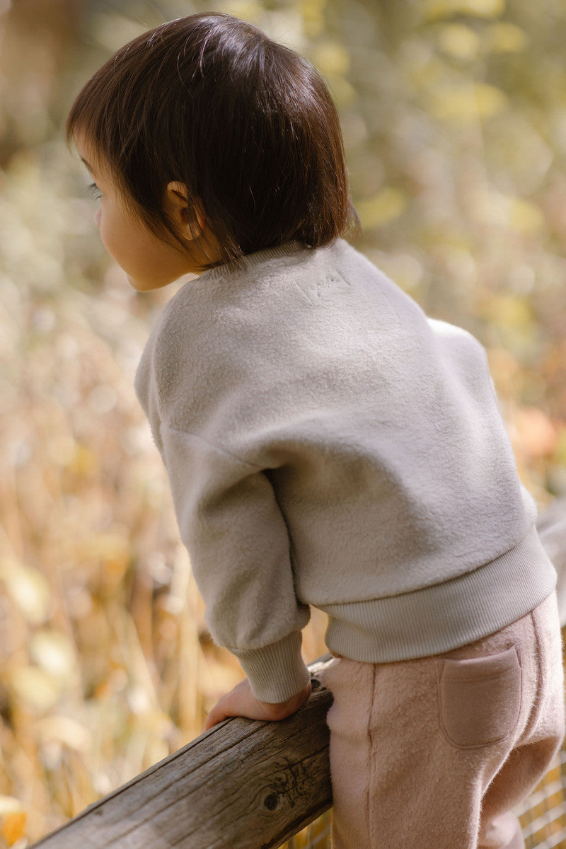 Pehr-Teddy Fleece Dropped Shoulder Sweatshirt-Stone-7