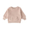 Pehr-Teddy Fleece Kids Dropped Shoulder Sweatshirt-Rose Pink-1