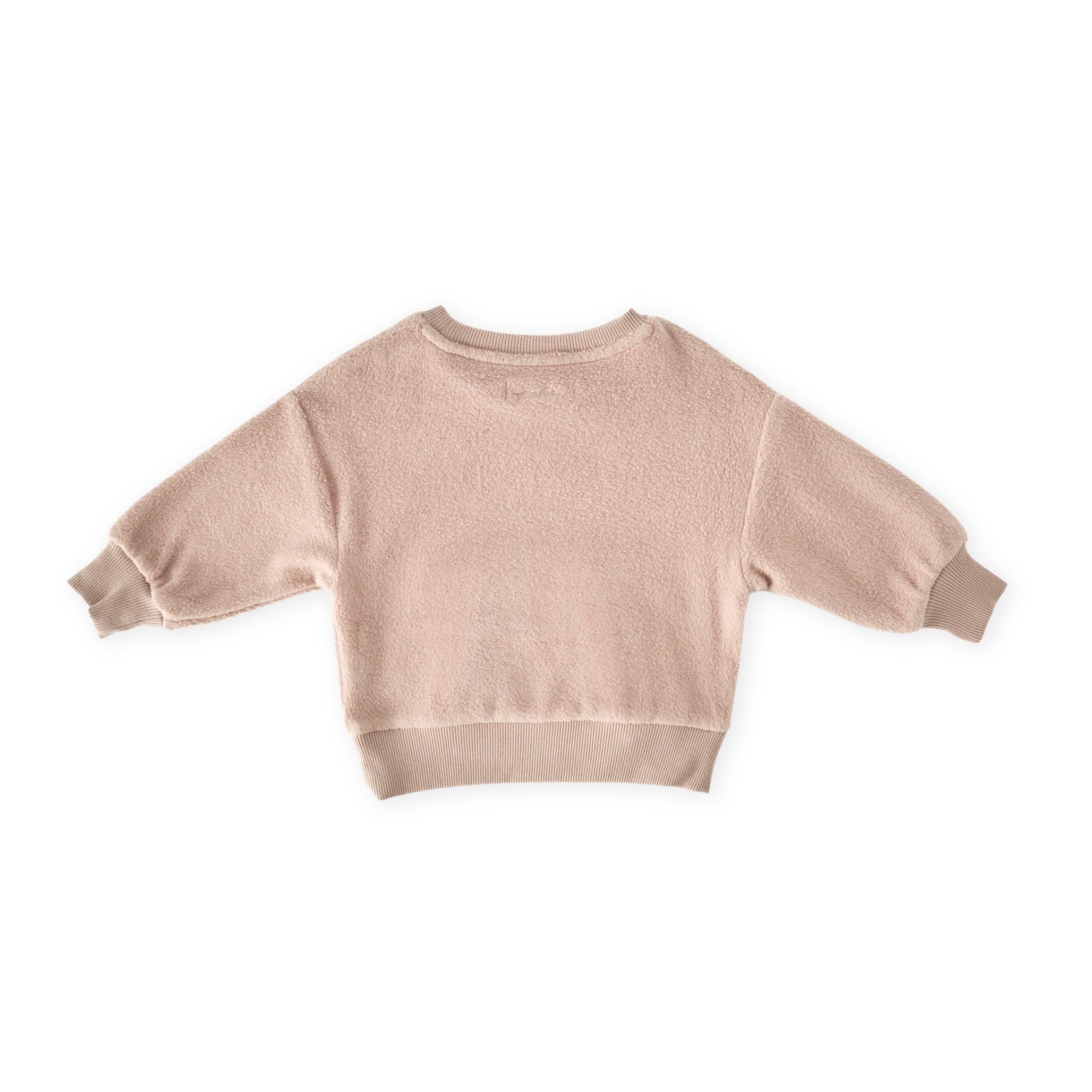 Pehr-Teddy Fleece Dropped Shoulder Sweatshirt-Rose Pink-5