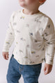 Dropped Shoulder Long Sleeve Toddler Top Top Pehr Canada   