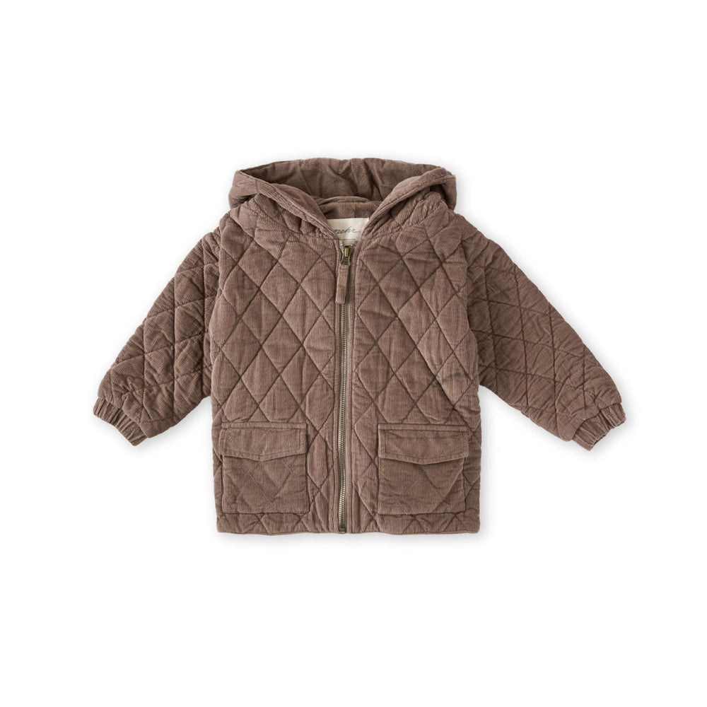 Corduroy Quilted Jacket Jacket Pehr Canada Portobello 0 - 6 mos. 