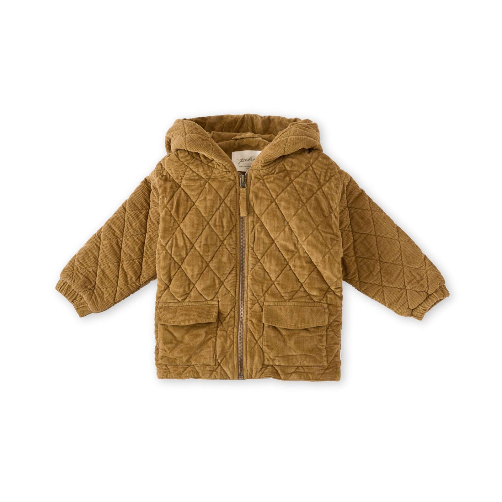 Corduroy Quilted Jacket Jacket Pehr Canada Ochre 0 - 6 mos. 