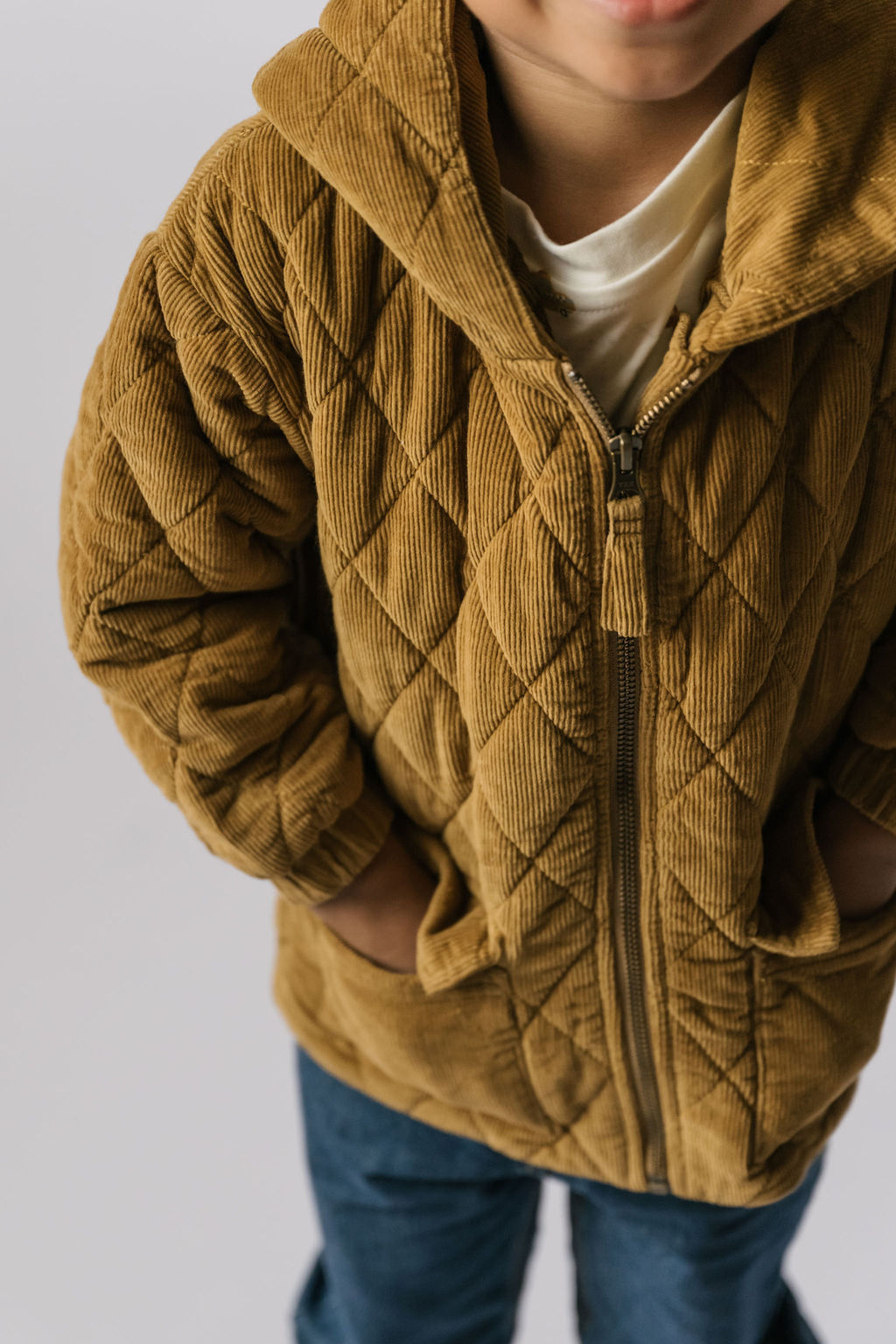 Pehr-Corduroy Quilted Jacket-Ochre-4