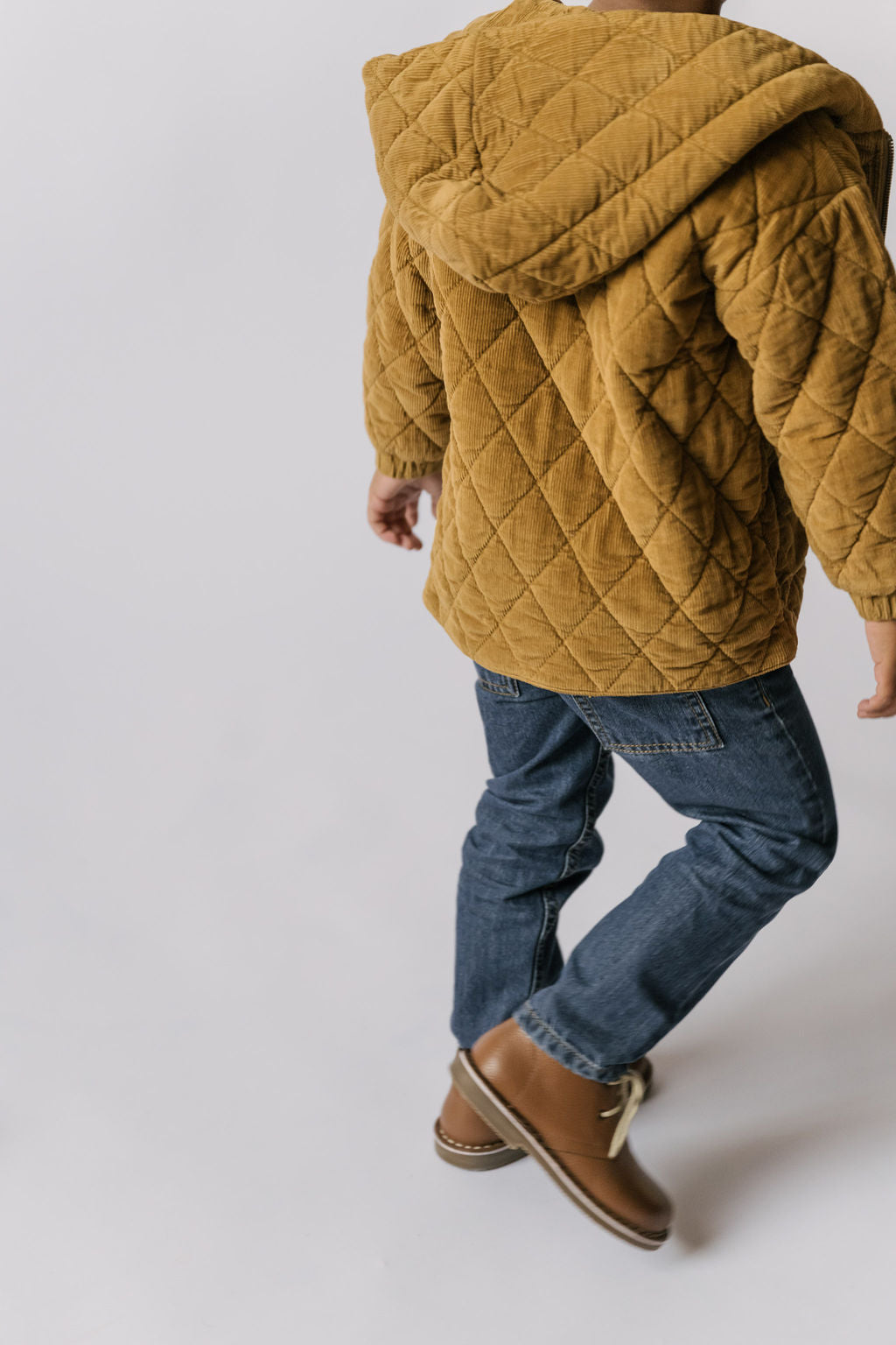 Pehr-Corduroy Quilted Jacket-Ochre-3