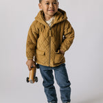 Pehr-Corduroy Quilted Jacket-Ochre-5