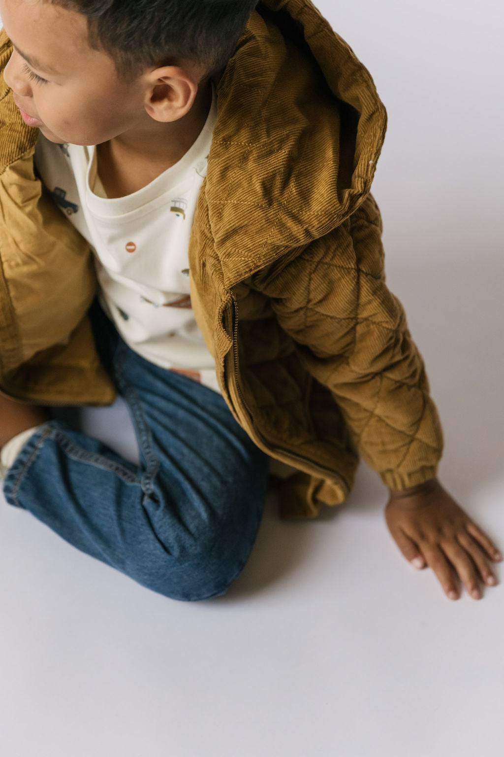 Pehr-Corduroy Quilted Jacket-Ochre-6