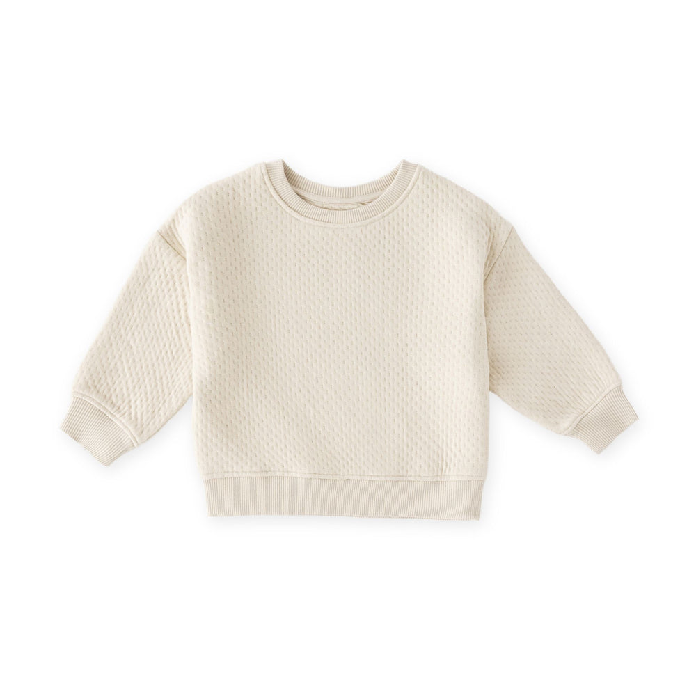 Cloud Sweatshirt Top Pehr Canada Natural 18 - 24 mos. 