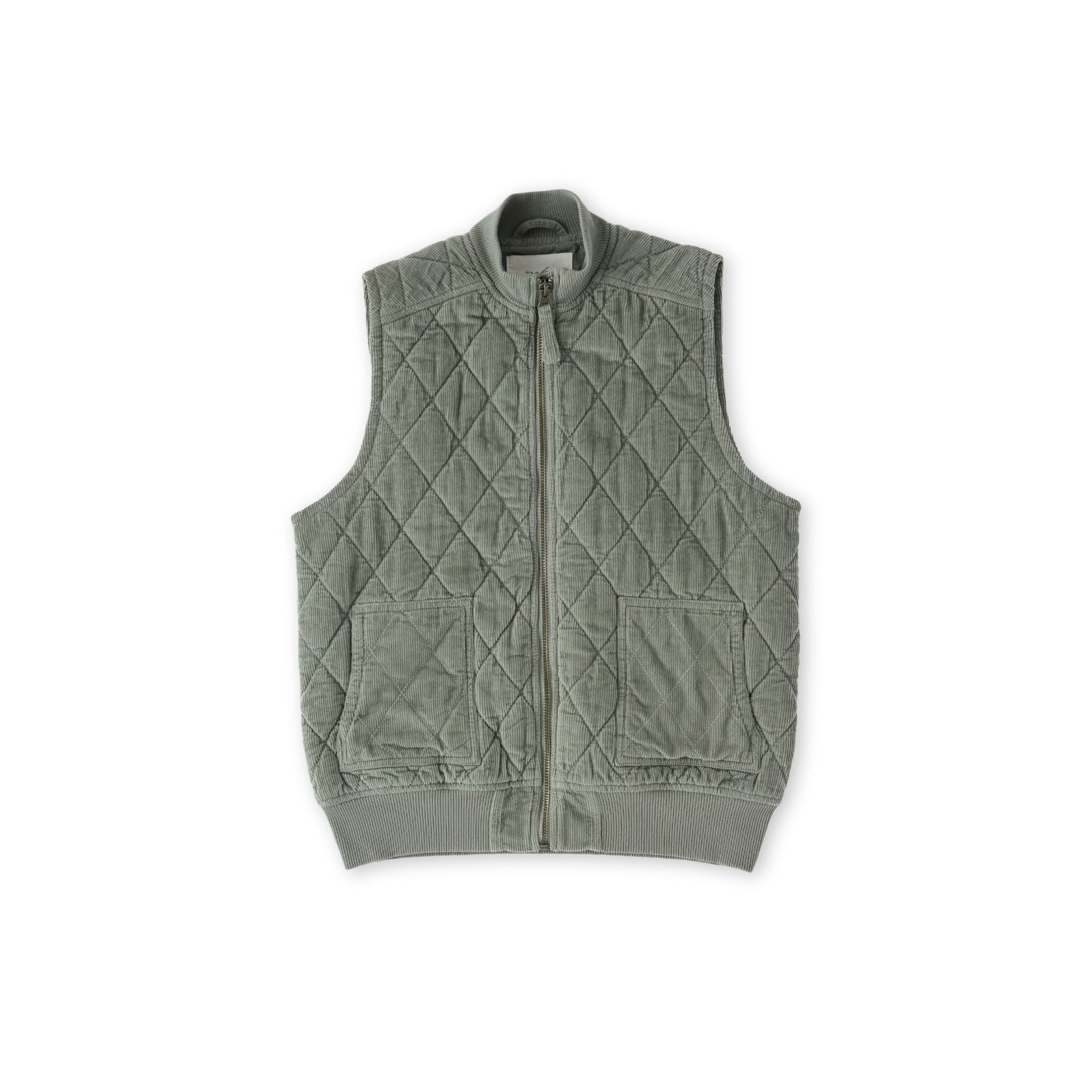 Corduroy Quilted Vest Vest Pehr Canada Sage 0 - 6 mos.