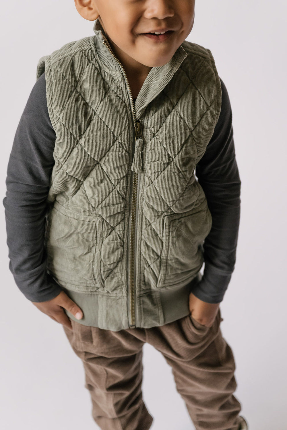 Corduroy Quilted Vest Vest Pehr Canada   