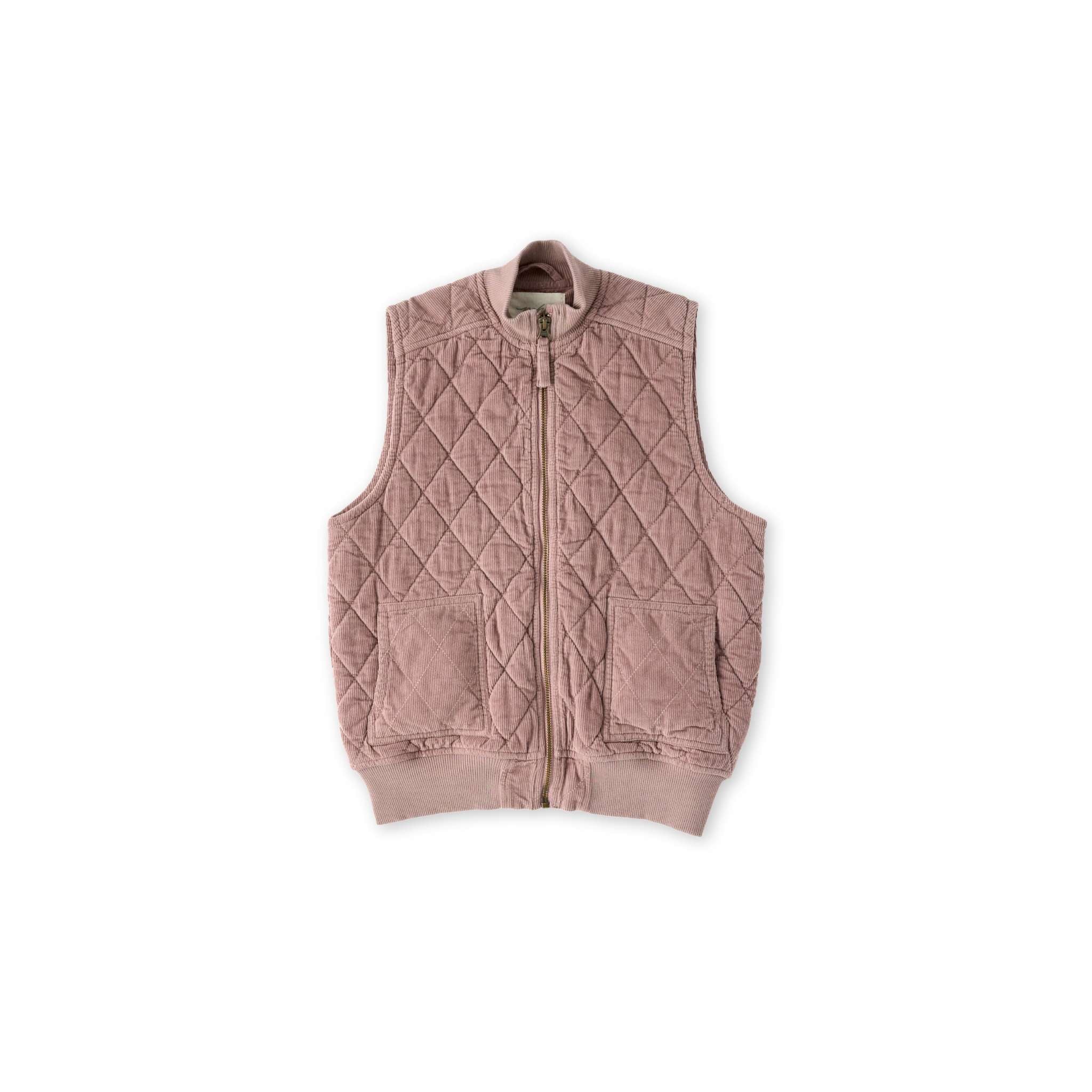 Pehr-Corduroy Quilted Vest-Thistle-1
