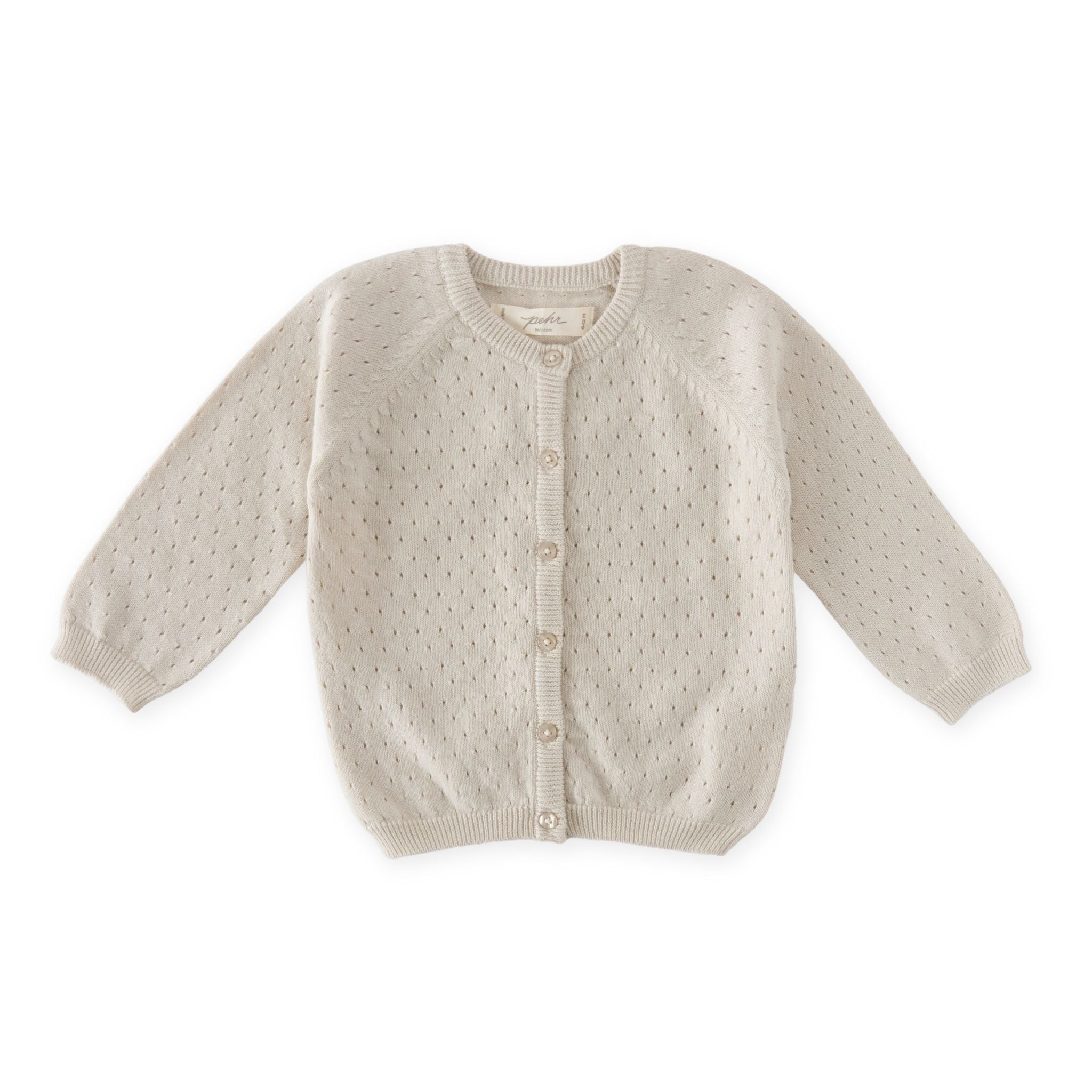 Pehr-Dotty Knit Sweater-Natural-Baby-1