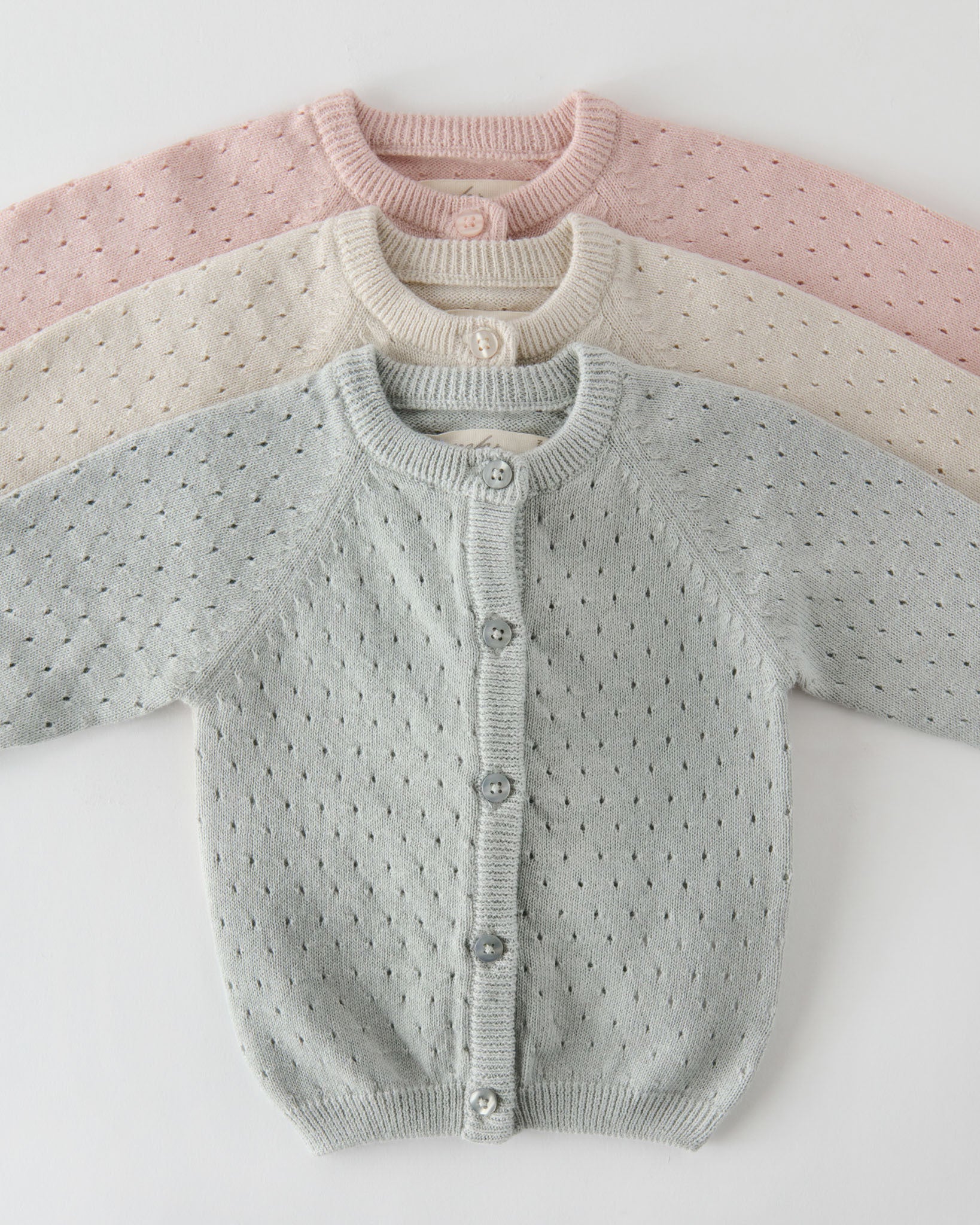 Pehr-Pointelle Knit Sweater-Soft Peony-Baby-6