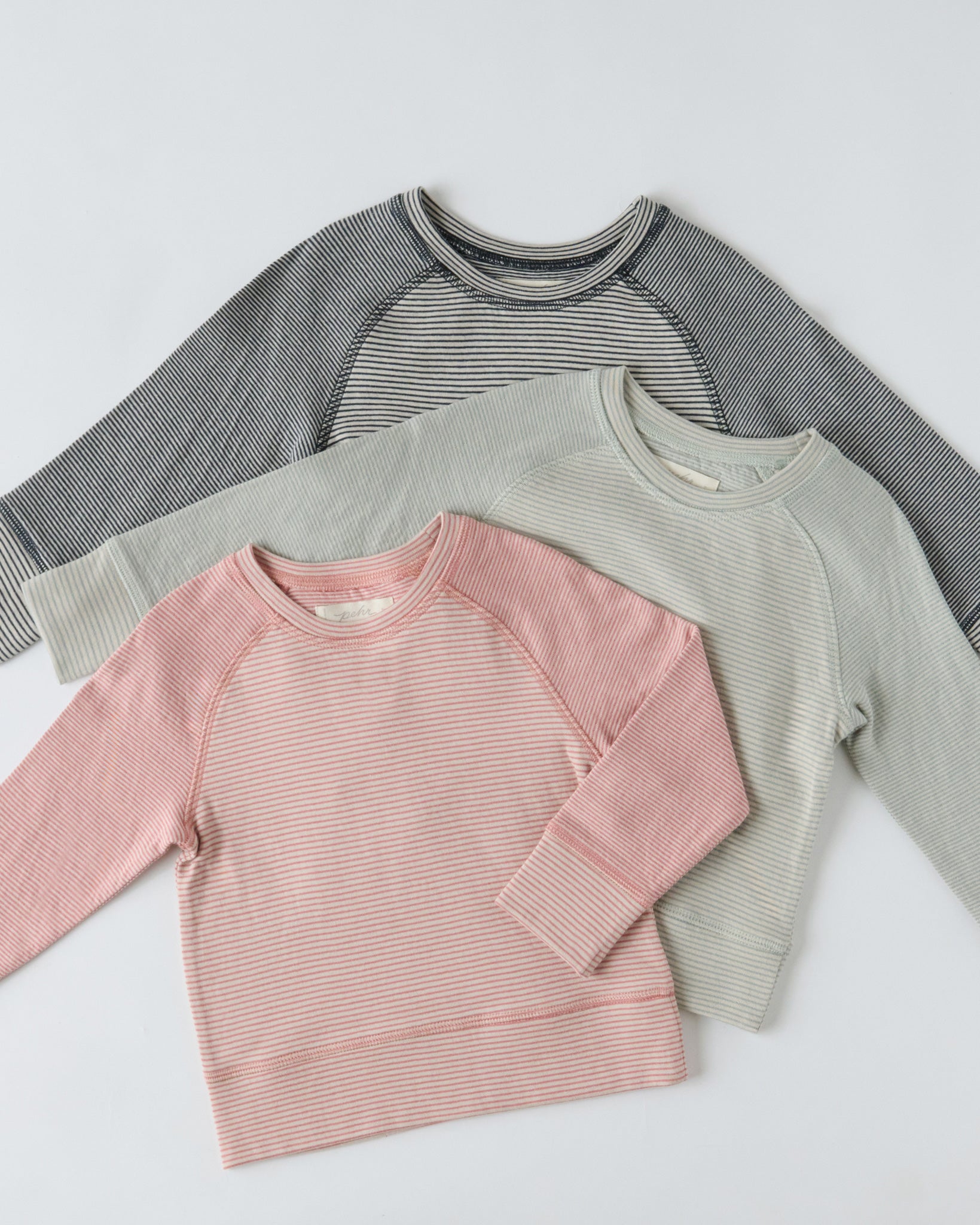 Pehr - sailor Stripe Raglan Top - Tea Rose -4